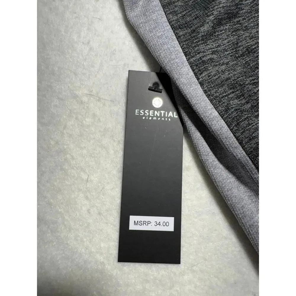 ESSENTIAL Men's 4XL Gray Athletic Shorts with Side Stripes 618